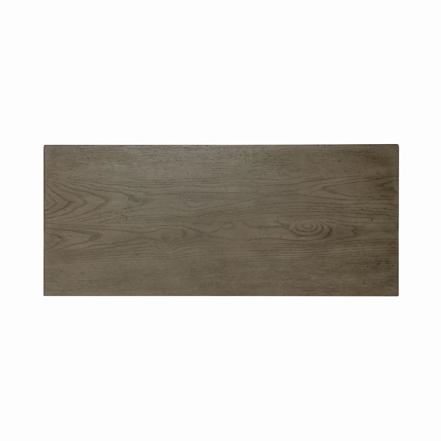 Americana Farmhouse 5 Drawer Chest in Dusty Taupe and Black image