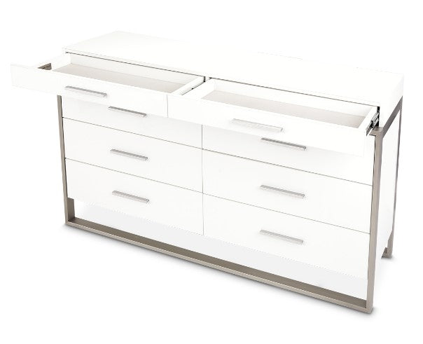 AICO Marquee Dresser in Cloud White - Luxury Home Furniture (MI)