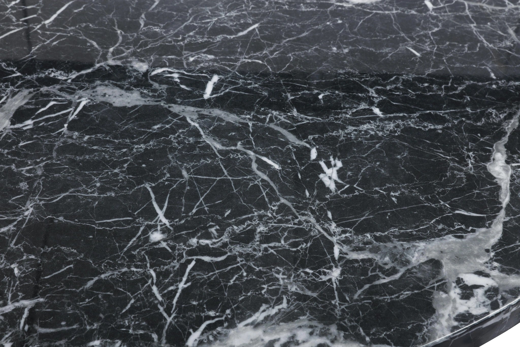 Omni Black Faux Marble Dining Table