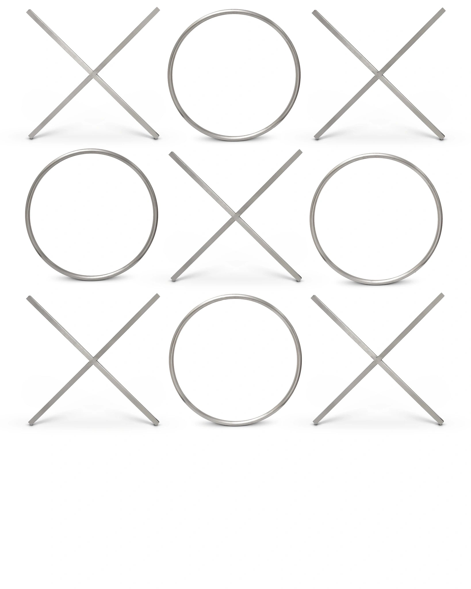 XOXO Chrome Stainless Steel Wall Decor