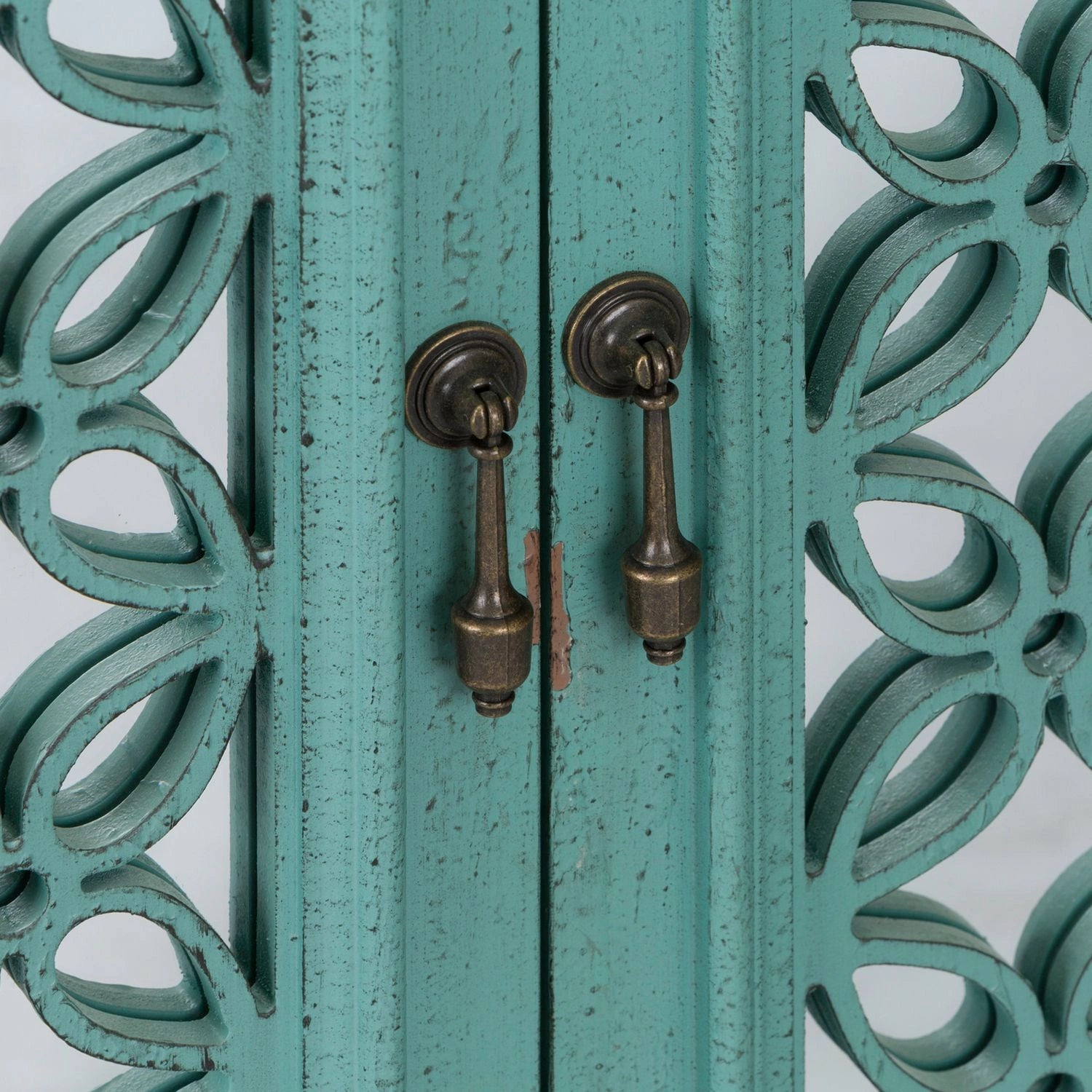 Kensington 4 Door Accent Cabinet in Turquoise image
