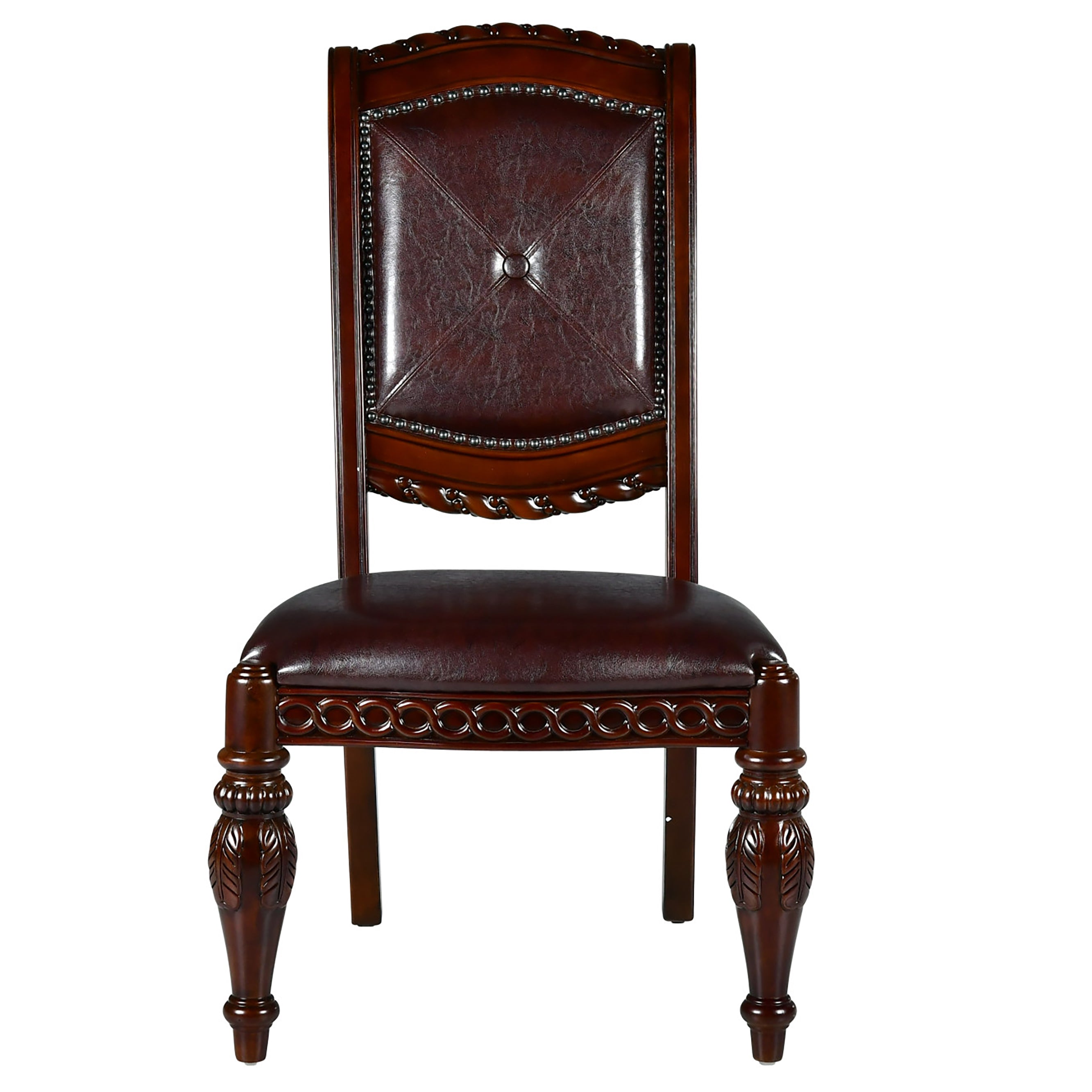 Steve Silver Antoinette Side Chair (Set of 2) in Rich Cherry - Luxury Home Furniture (MI)