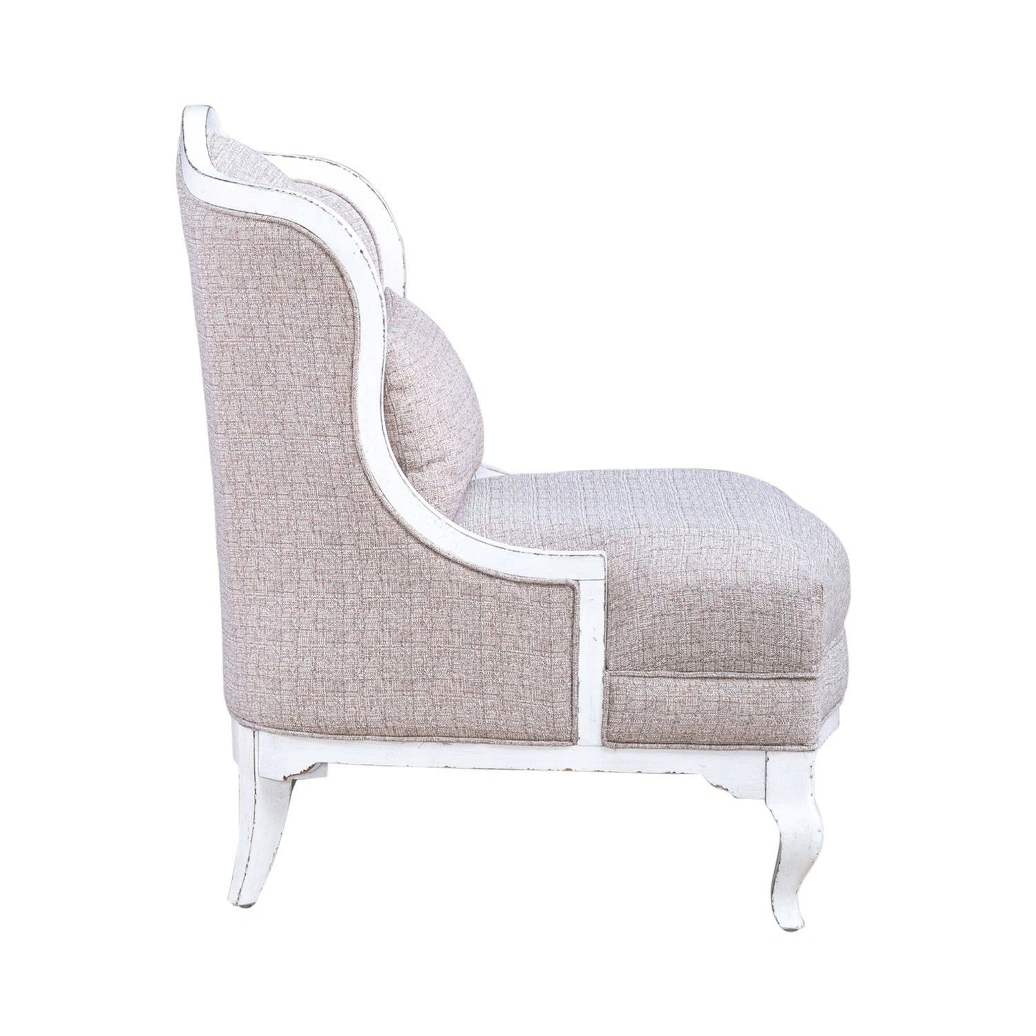 Magnolia Manor Upholstered Accent Chair in Antique White image