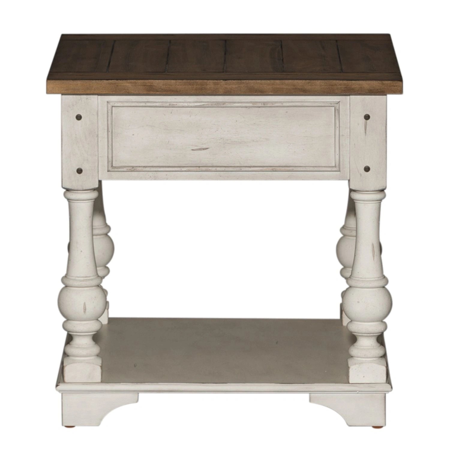 Morgan Creek End Table in Antique White image