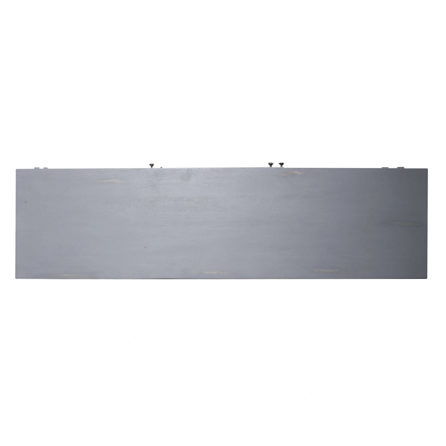 Marisol 65 Inch 3 Door Accent TV Stand in Weathered Honey and Soft Wash Gray image