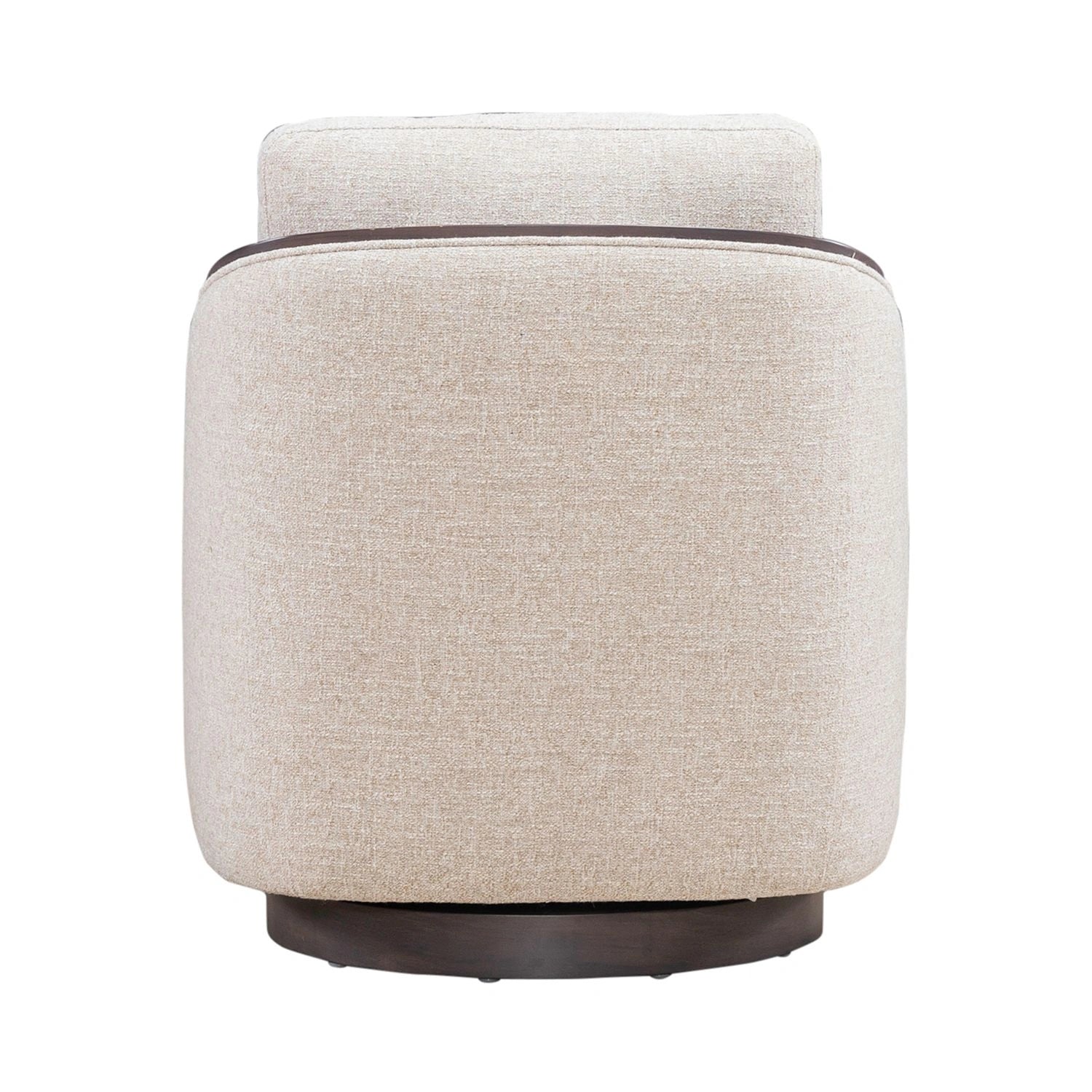 Nora Uph Swivel Accent Chair - Dark Brown image