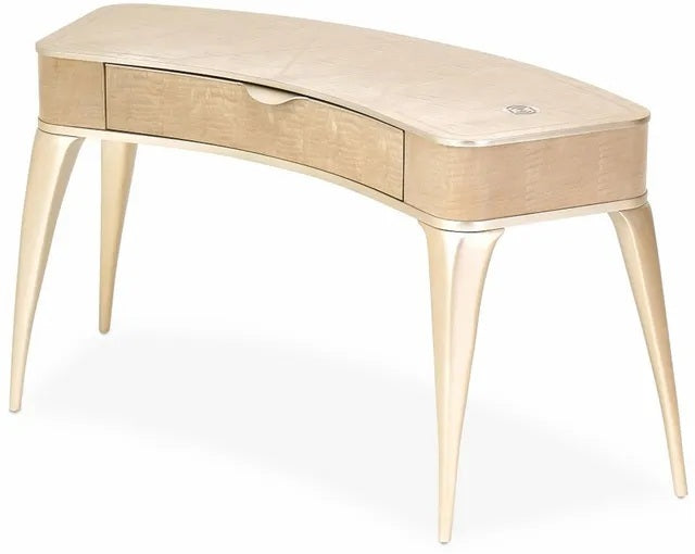AICO Malibu Crest Vanity/Writing Desk in Blush - Luxury Home Furniture (MI)