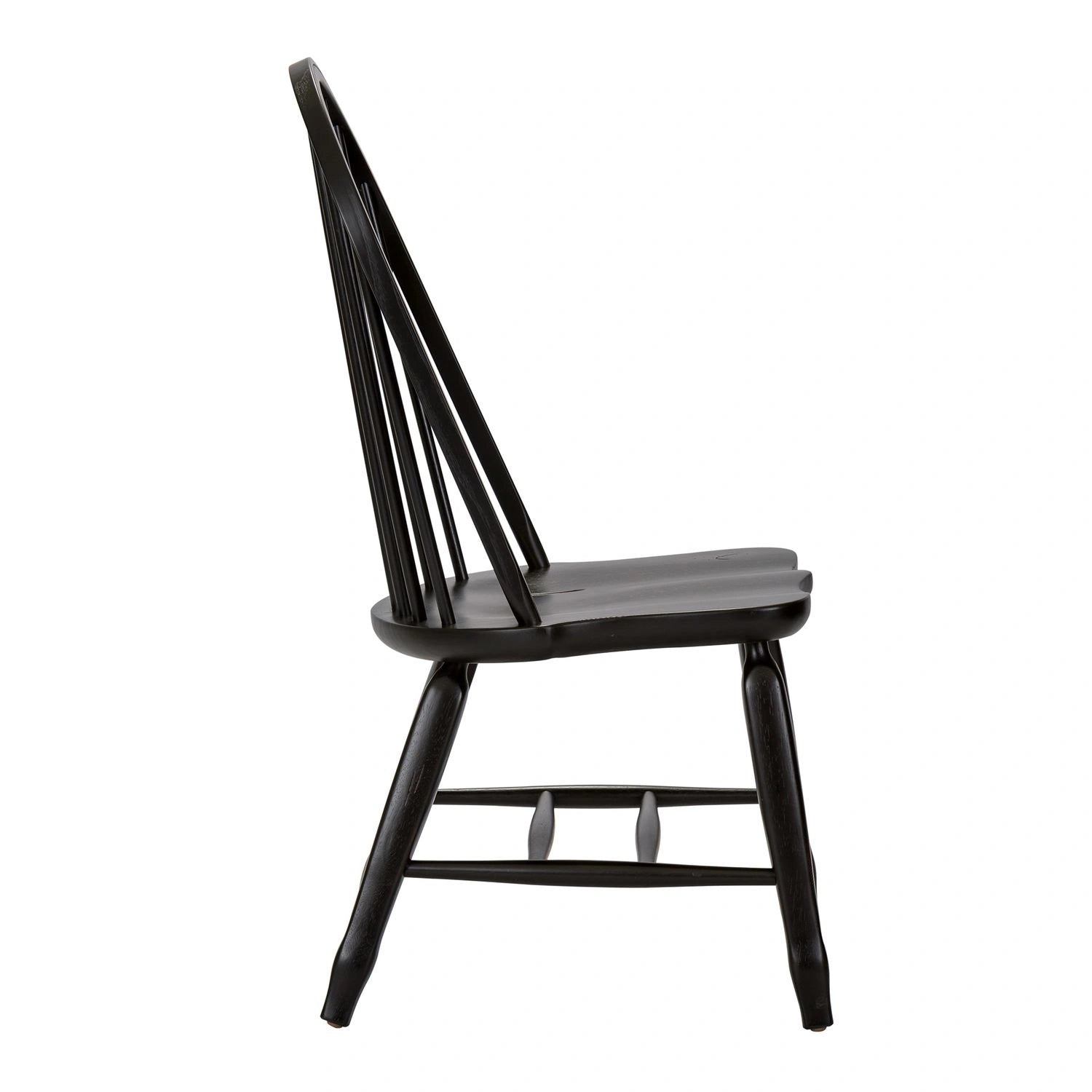 Treasures Bow Back Side Chair - Black image