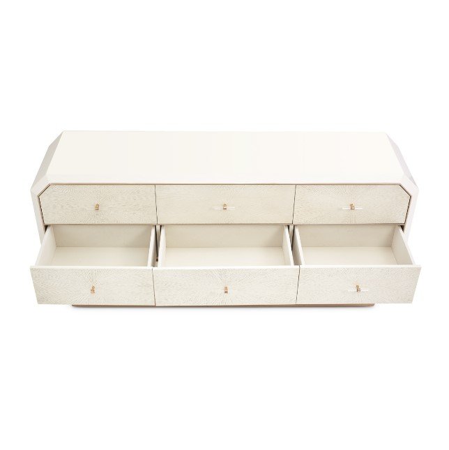 AICO La Rachelle Dresser in Medium Champagne - Luxury Home Furniture (MI)