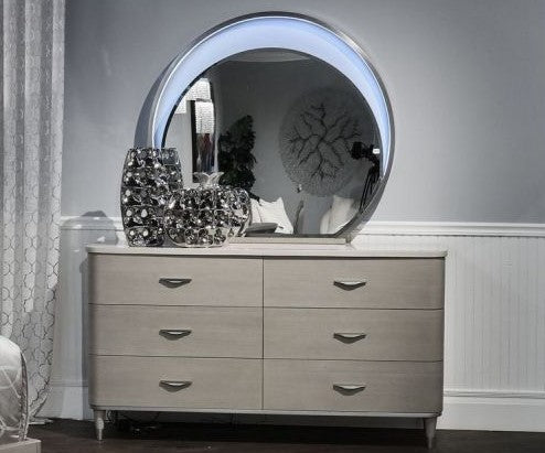 AICO Eclipse Mirror in Moonlight - Luxury Home Furniture (MI)