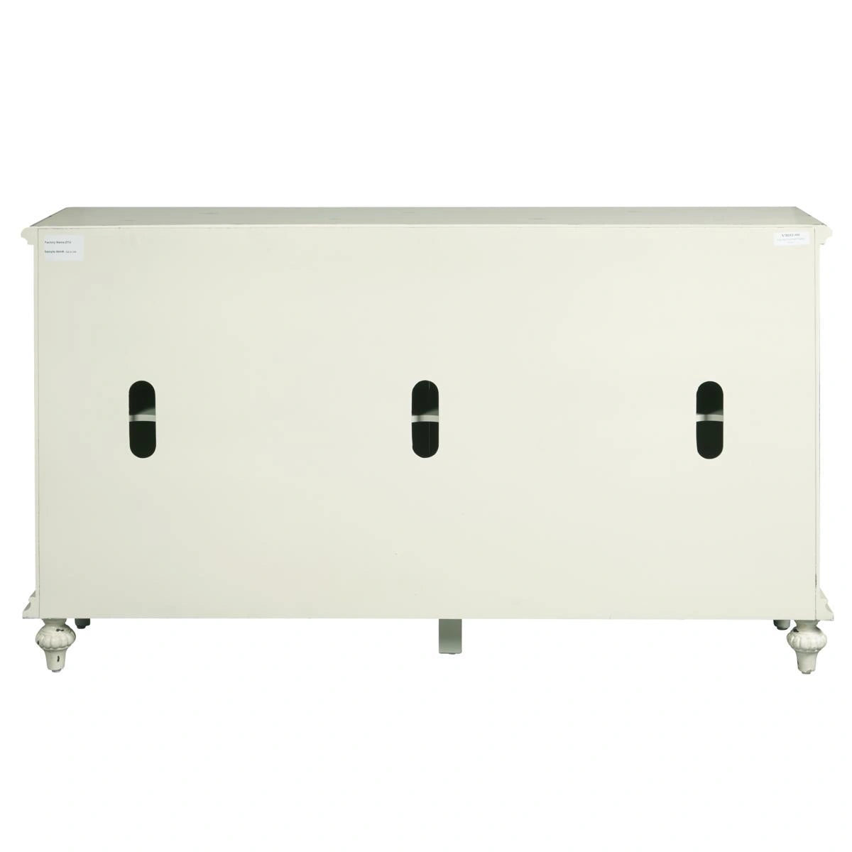 Pulaski Ornate Four Door White Credenza