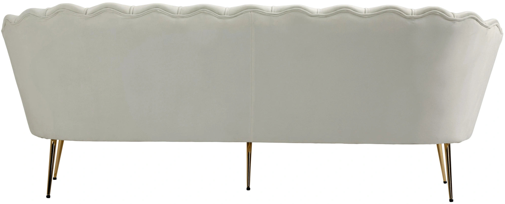 Gardenia Cream Velvet Sofa