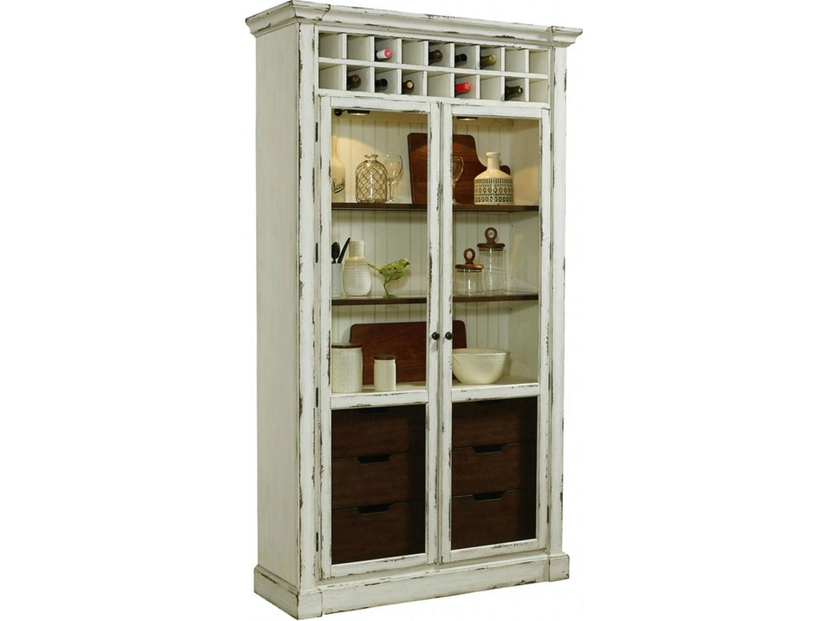 Pulaski Curio in White