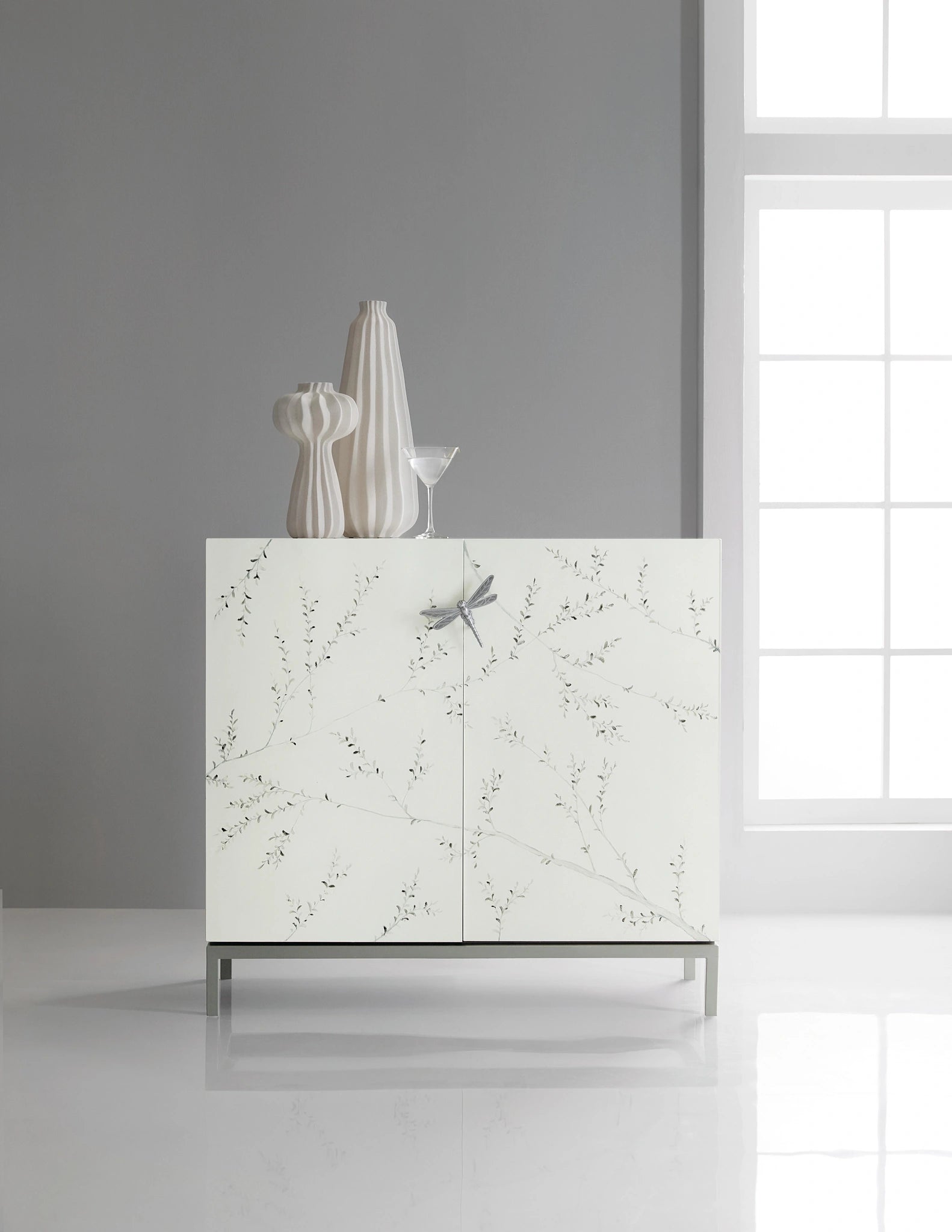 Melange Bale Bar Cabinet