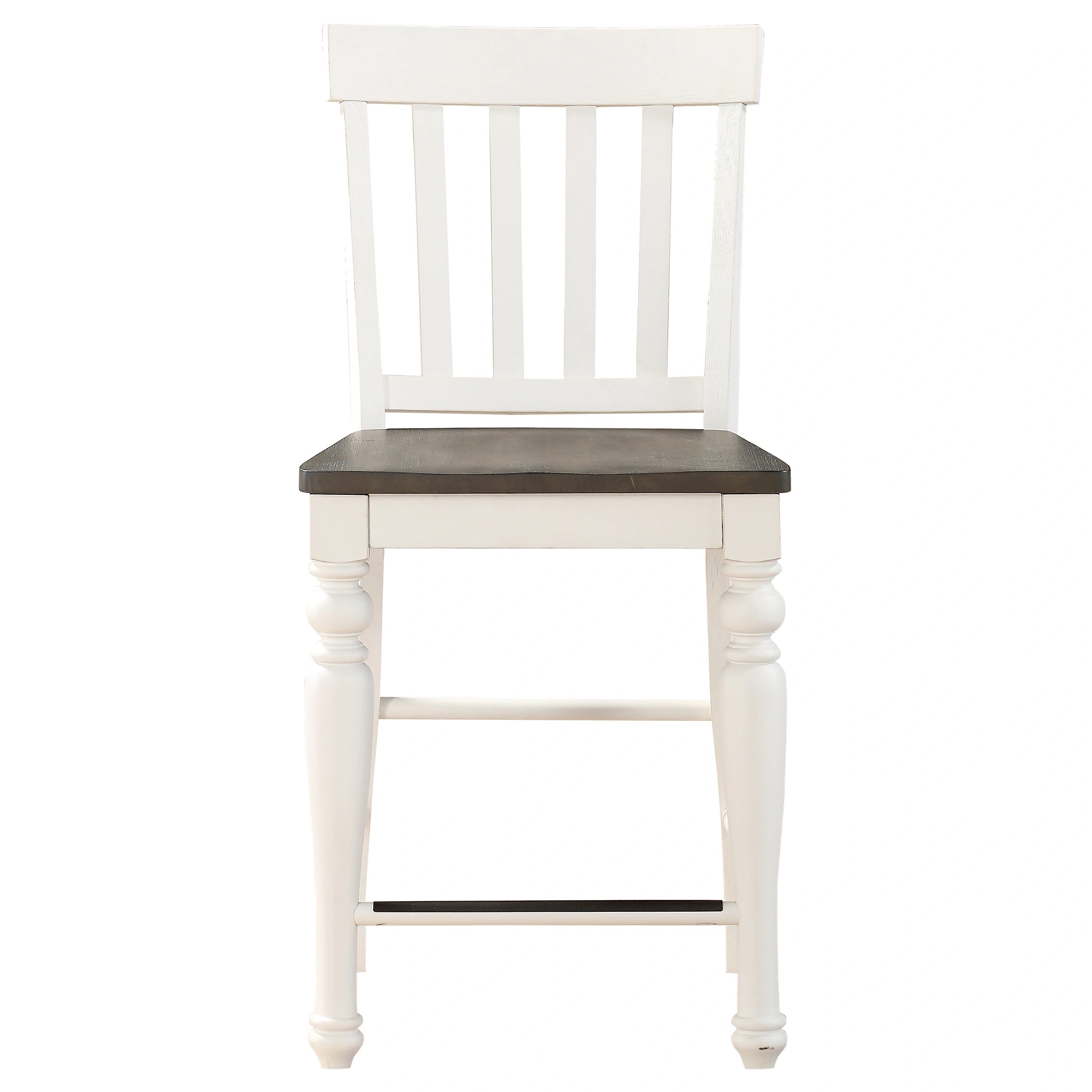 Steve Silver Joanna Counter Chair in Two-tone Ivory and Mocha (Set of 2)