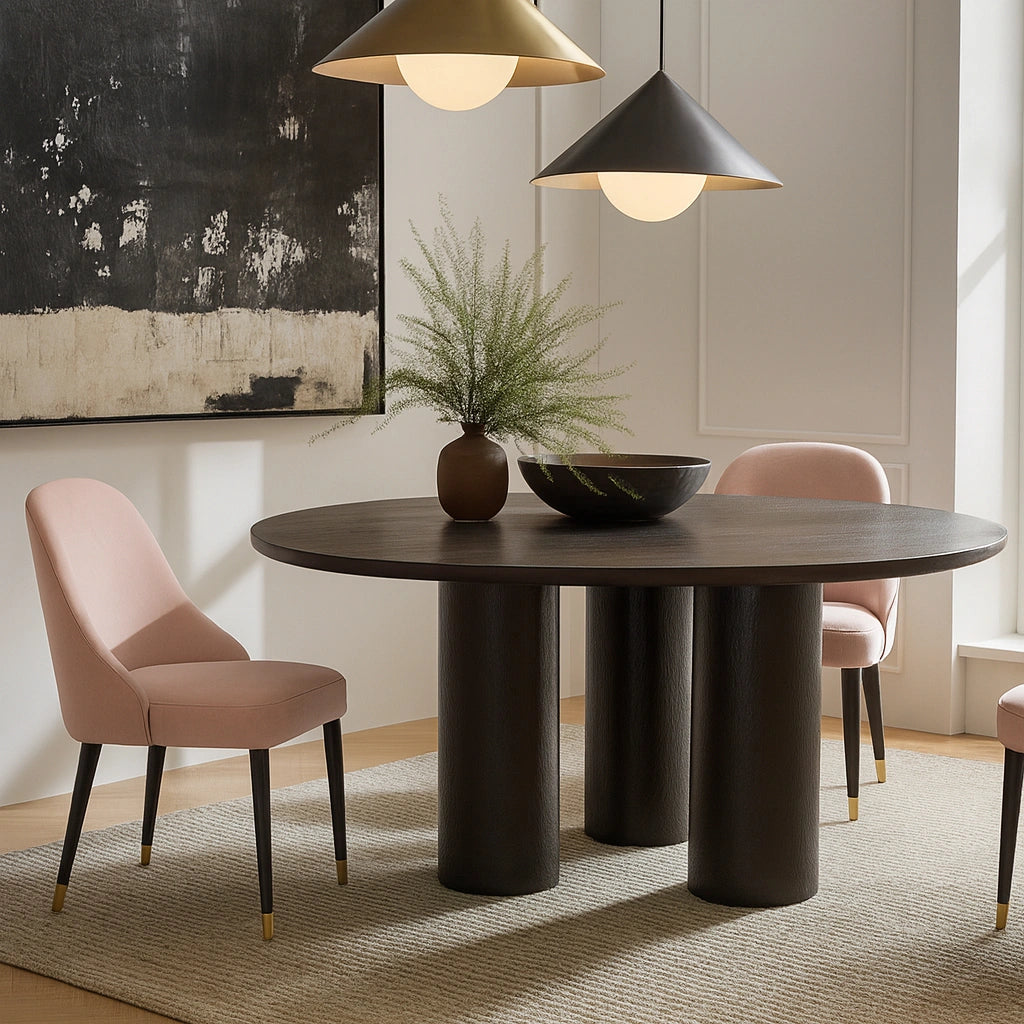 Omni Pink Velvet Dining Chair