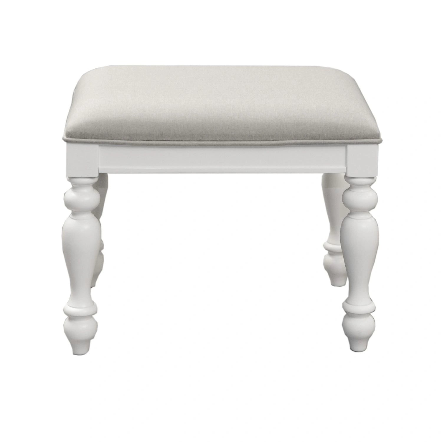 Summer House I Vanity Stool in Oyster White image