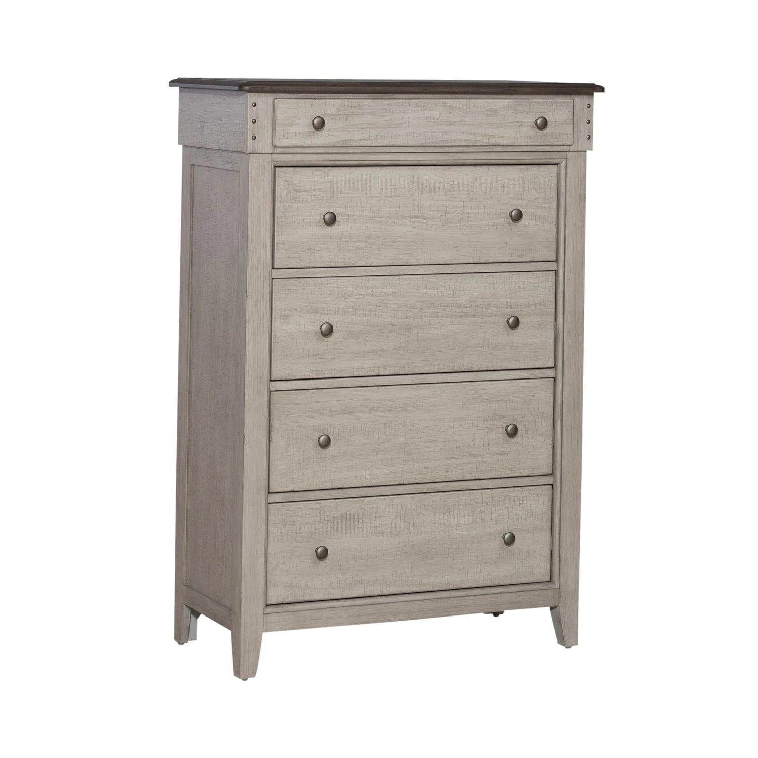 Ivy Hollow 5 Drawer Chest in Weathered Linen image