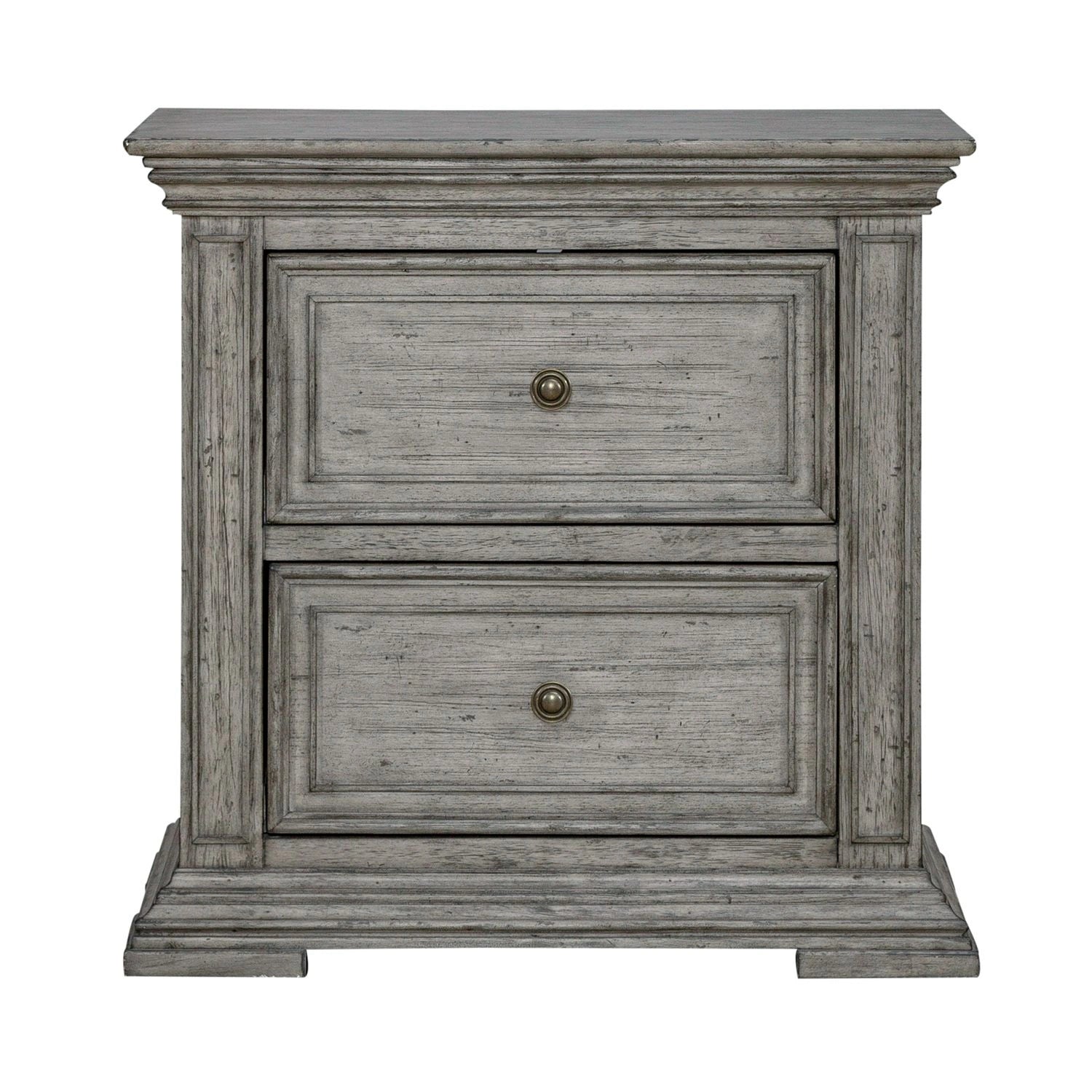 Big Valley 2 Drawer Night Stand w/ Charging Station image