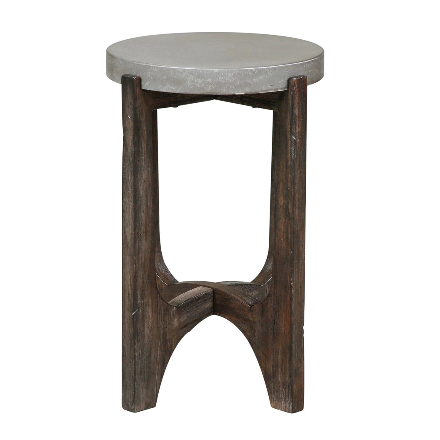 Cascade Chair Side Table in Wire Brush Rustic Brown image
