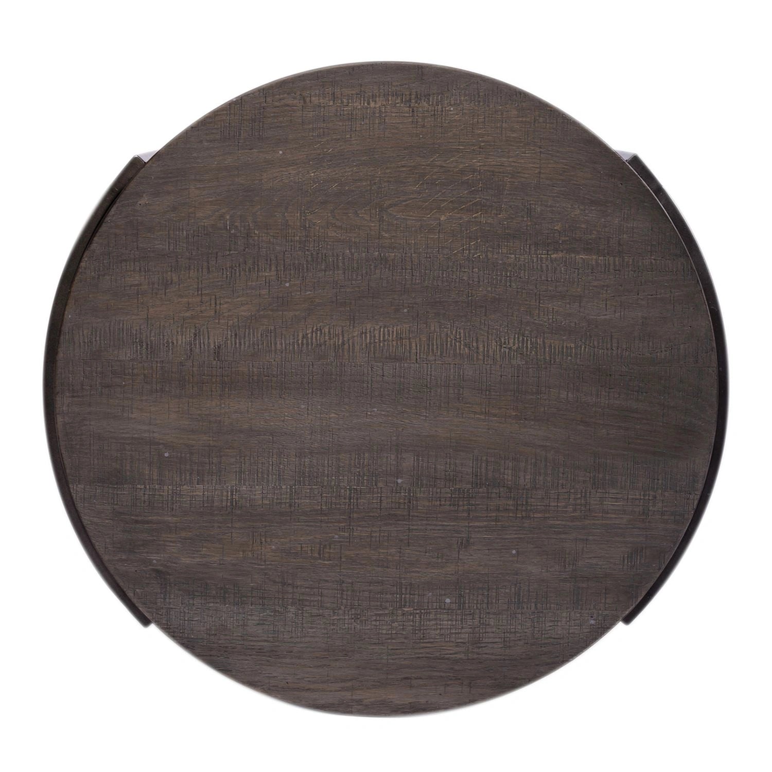 Modern View Round End Table in Gray image