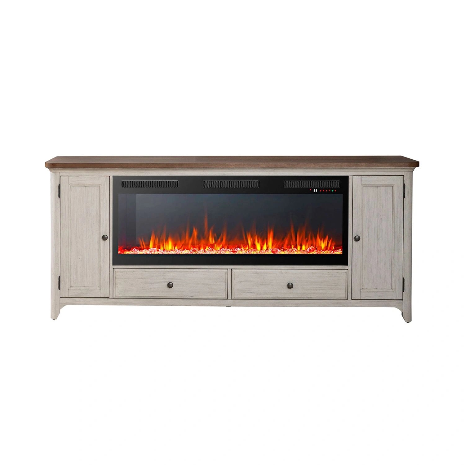 Fireplace TV Consoles 652 80 Inch Console w/ Fire FTS image