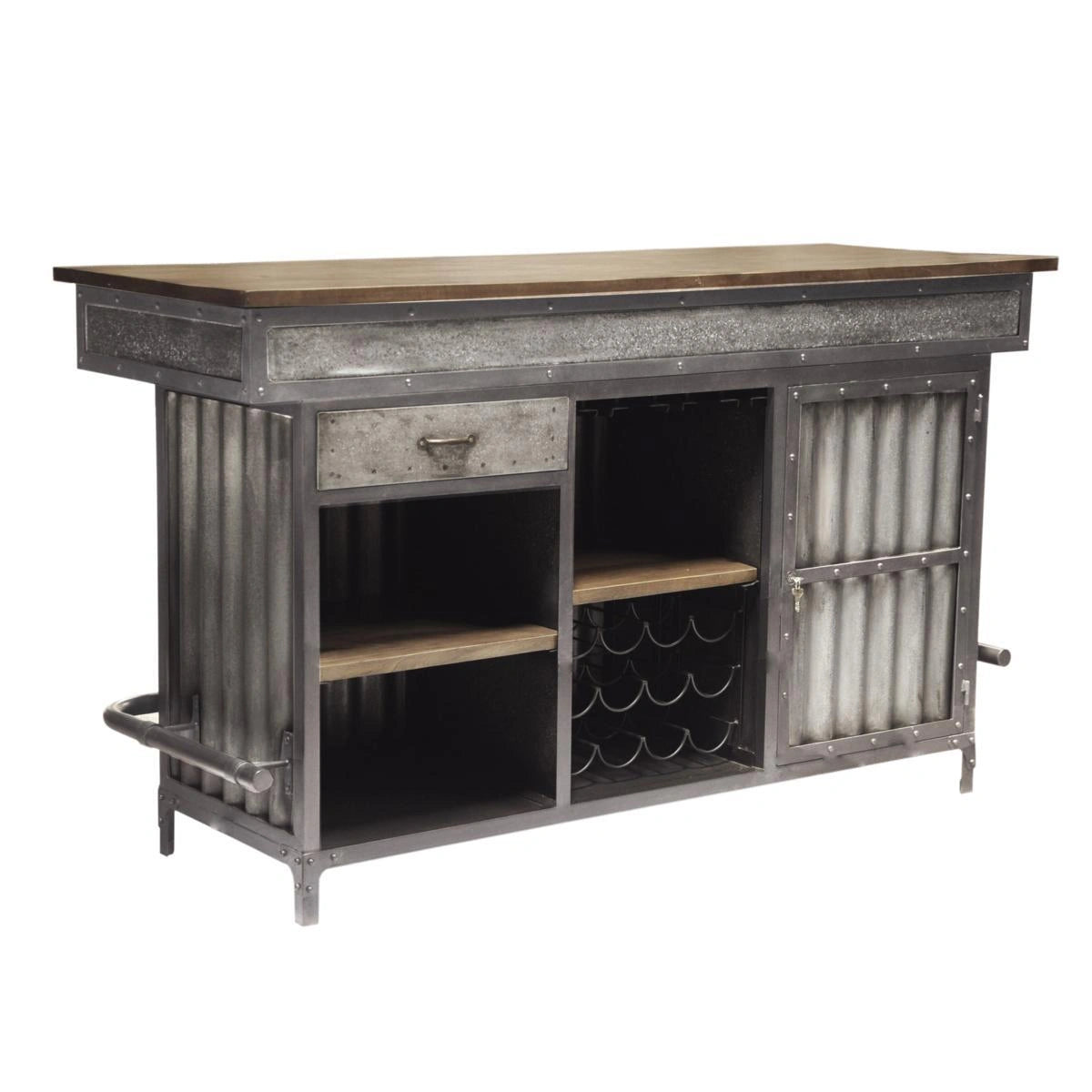 Pulaski Wood and Metal Bar
