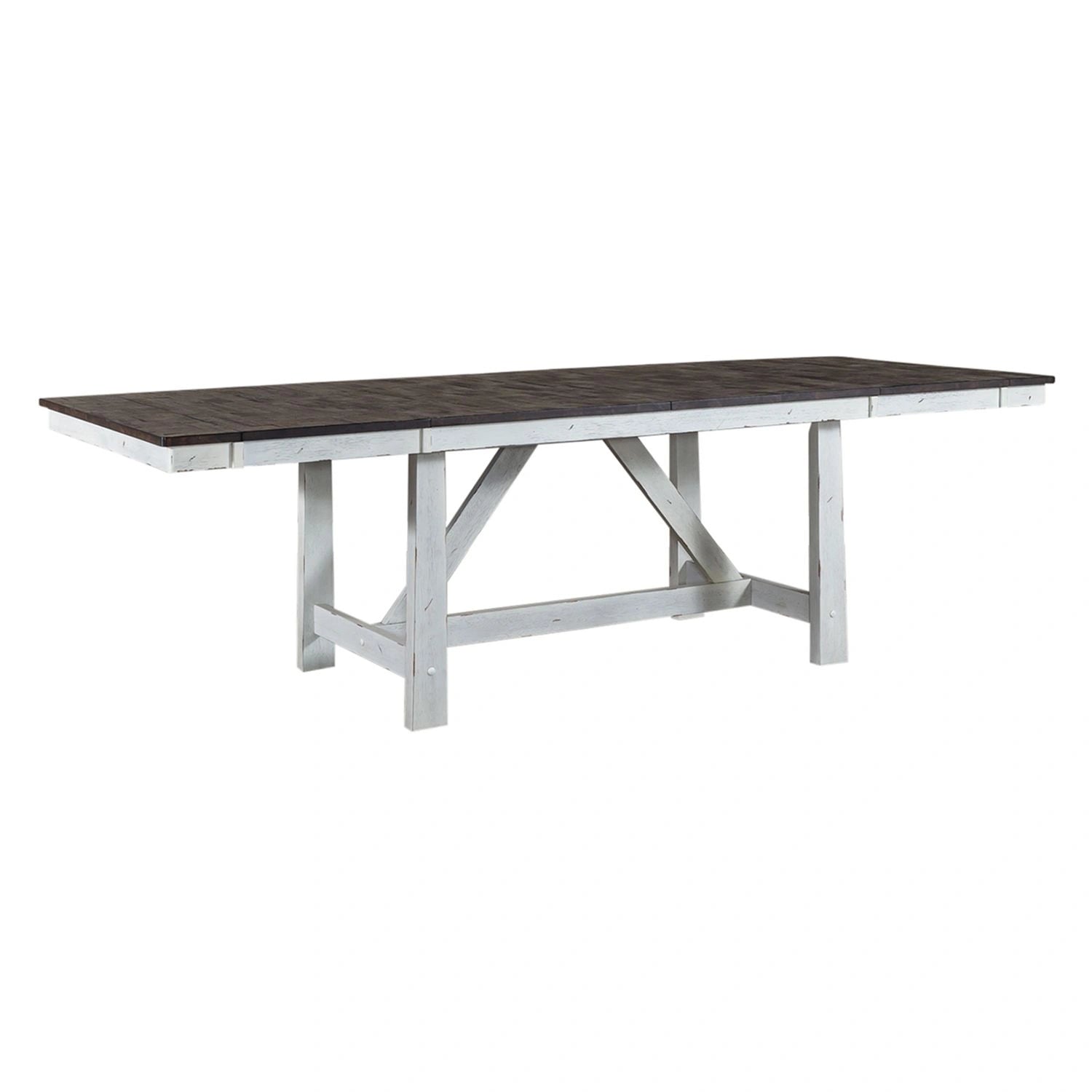 Farmhouse Trestle Table in White image