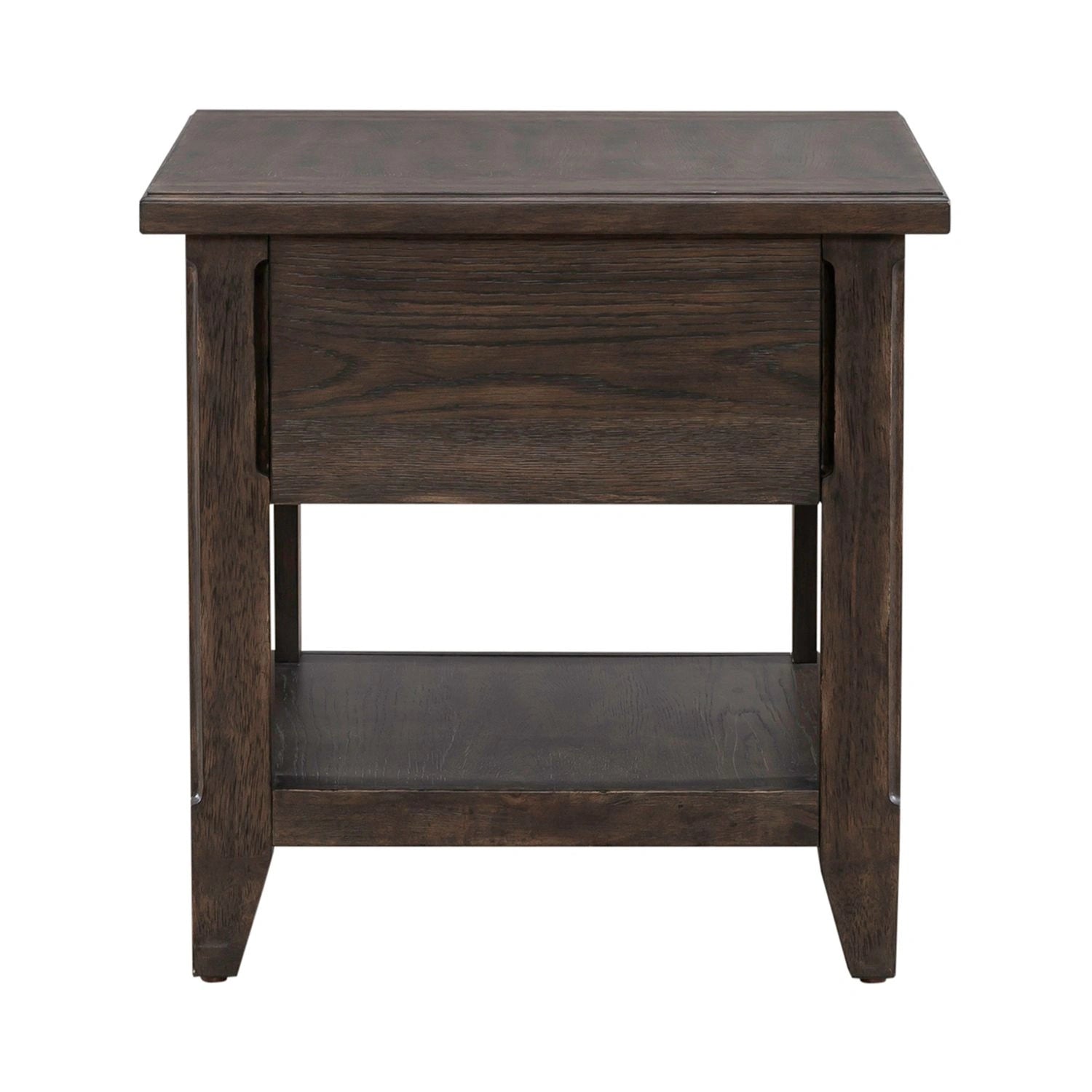 Paradise Valley Rectangular End Table in Saddle Brown image