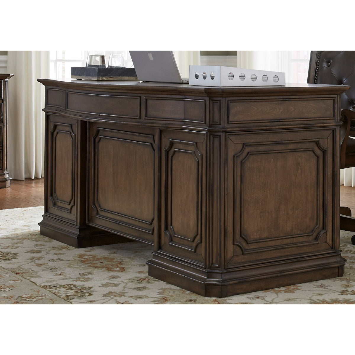 Liberty Amelia Jr Executive Desk in Antique Toffee - Luxury Home Furniture (MI)