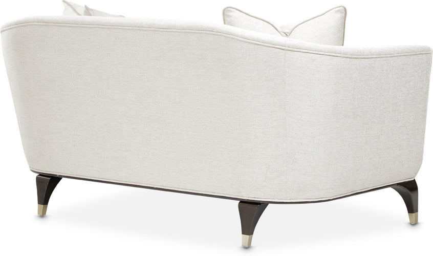 AICO Paris Chic Loveseat Cremini in Espresso - Luxury Home Furniture (MI)