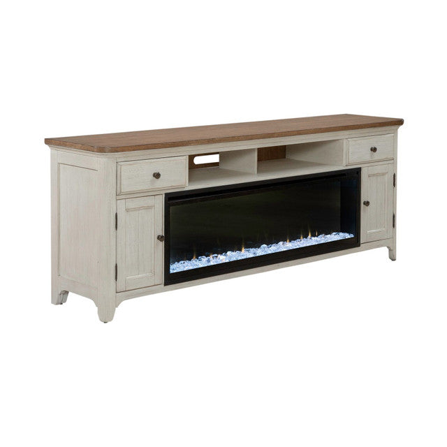 Liberty Furniture Fireplace 79 Inch TV Console in Multiple - Luxury Home Furniture (MI)