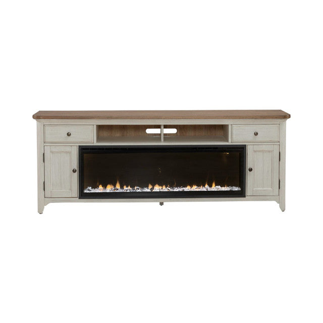 Liberty Furniture Fireplace 79 Inch TV Console in Multiple - Luxury Home Furniture (MI)