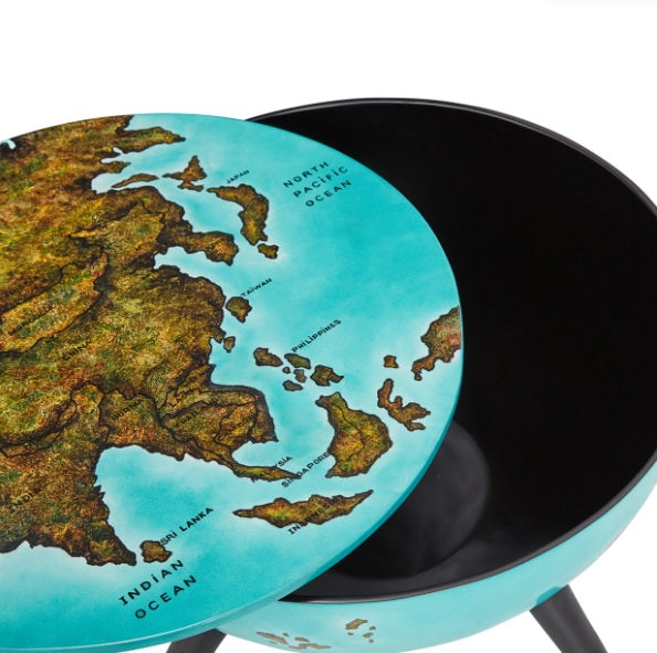 AICO Furniture Illusions Accent Map Table - Luxury Home Furniture (MI)