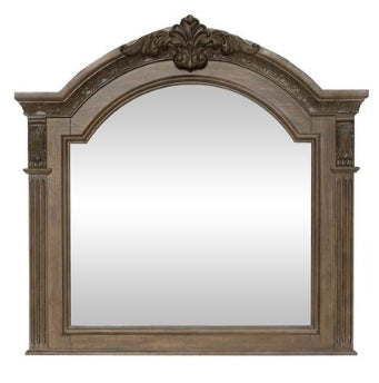 Liberty Furniture Carlisle Court Arched Mirror in Chestnut with Dusty Wax - Luxury Home Furniture (MI)