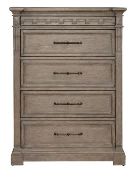 Liberty Furniture Town & Country 5 Drawer Chest in Dusty Taupe - Luxury Home Furniture (MI)