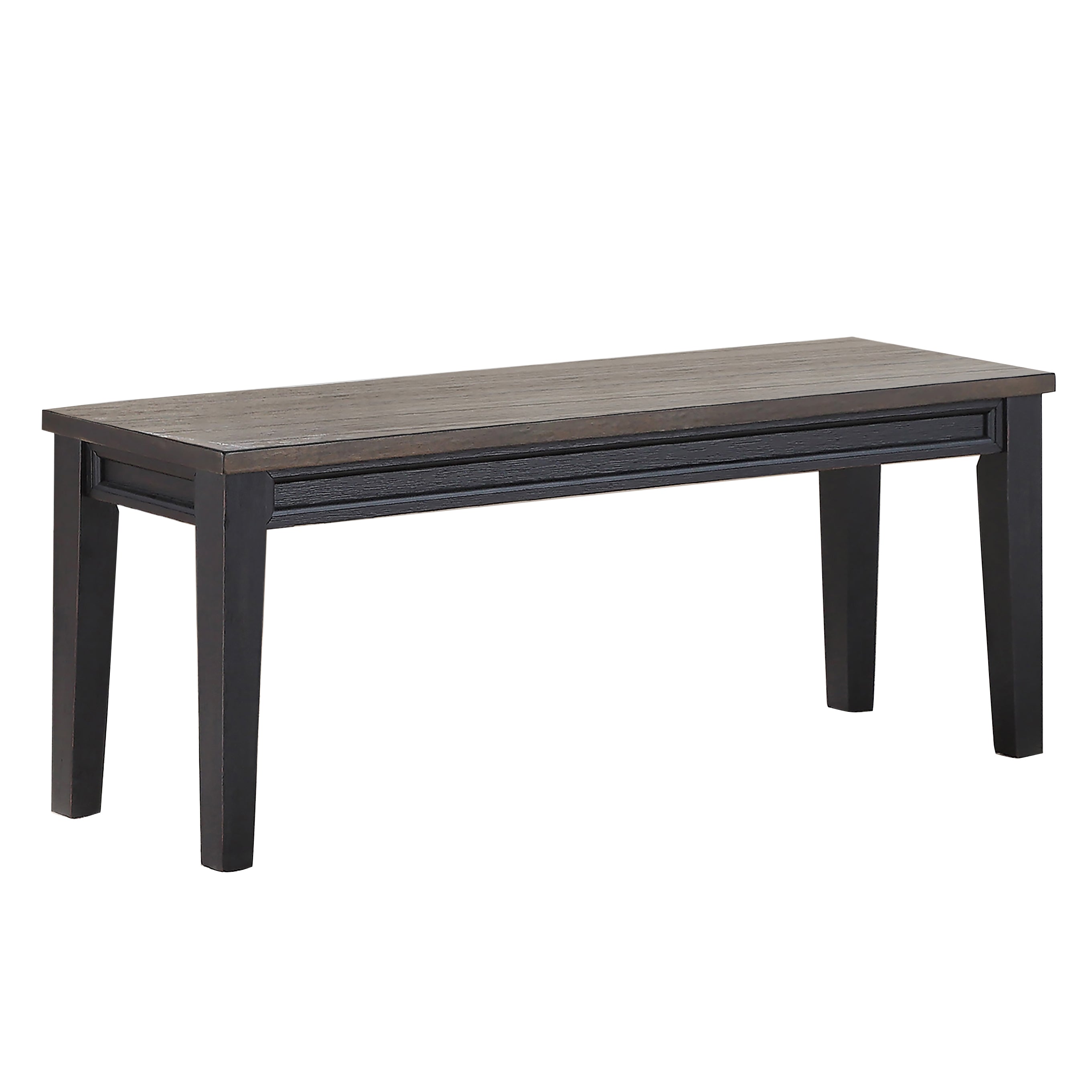 Steve Silver Raven Noir Bench in Two Tone Ebony and Driftwood - Luxury Home Furniture (MI)