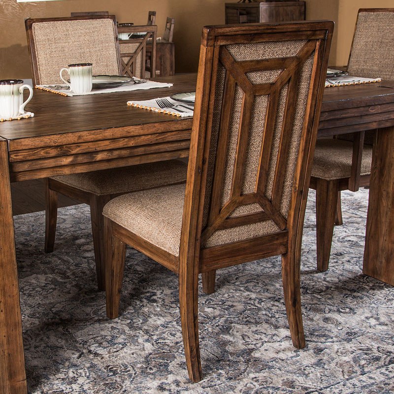 Aico Carrollton Side Chair (Set of 2) in Rustic Ranch - Luxury Home Furniture (MI)