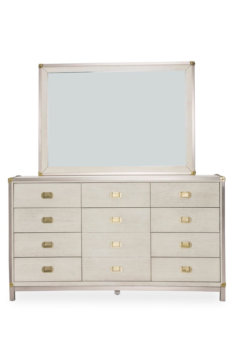 AICO Menlo Station Mirror in Eucalyptus - Luxury Home Furniture (MI)