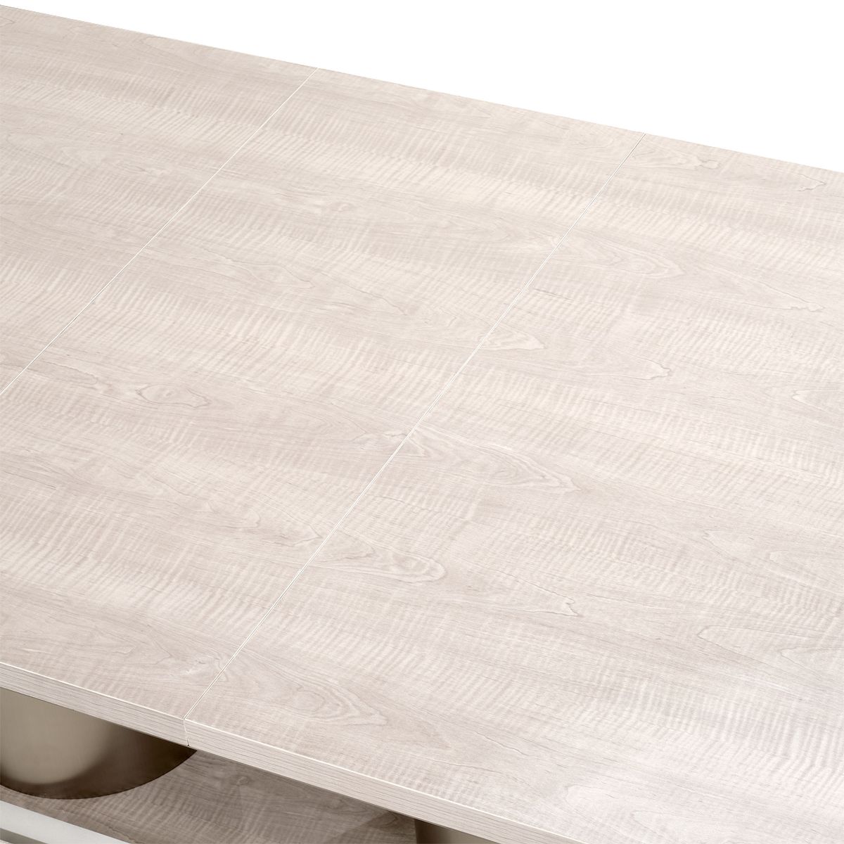 AICO Marin Double Pedestal Table in Greige