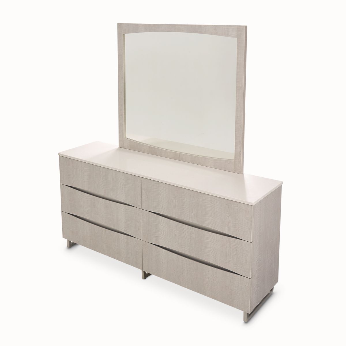 AICO Marin Dresser in Greige - Luxury Home Furniture (MI)
