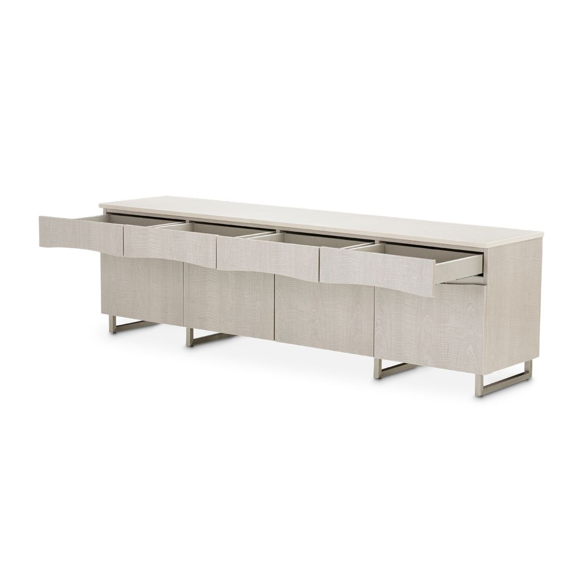 AICO Marin Media Cabinet in Greige - Luxury Home Furniture (MI)