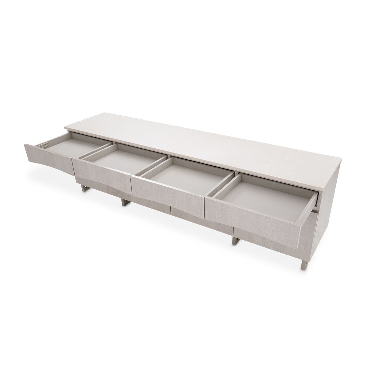 AICO Marin Media Cabinet in Greige - Luxury Home Furniture (MI)