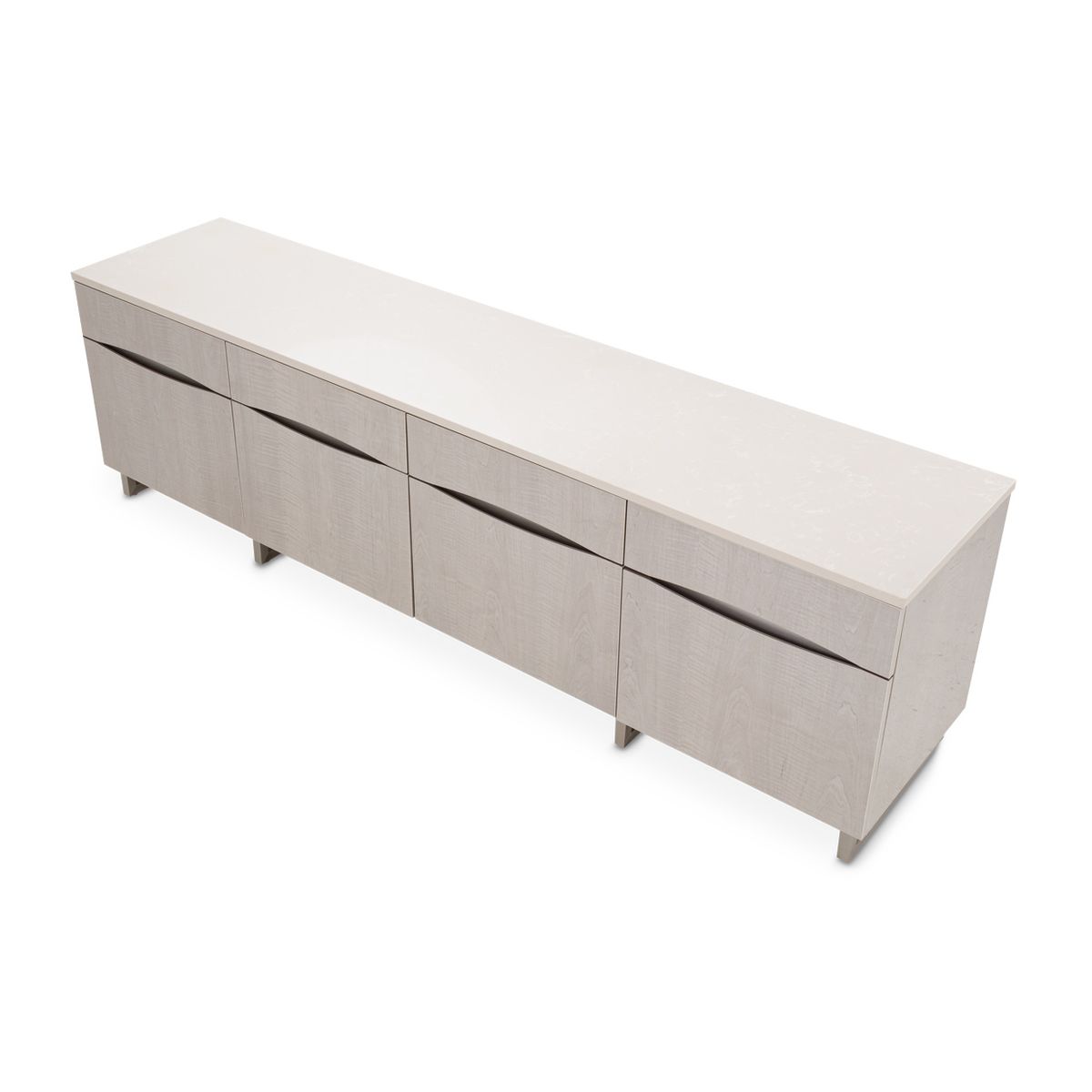 AICO Marin Media Cabinet in Greige - Luxury Home Furniture (MI)