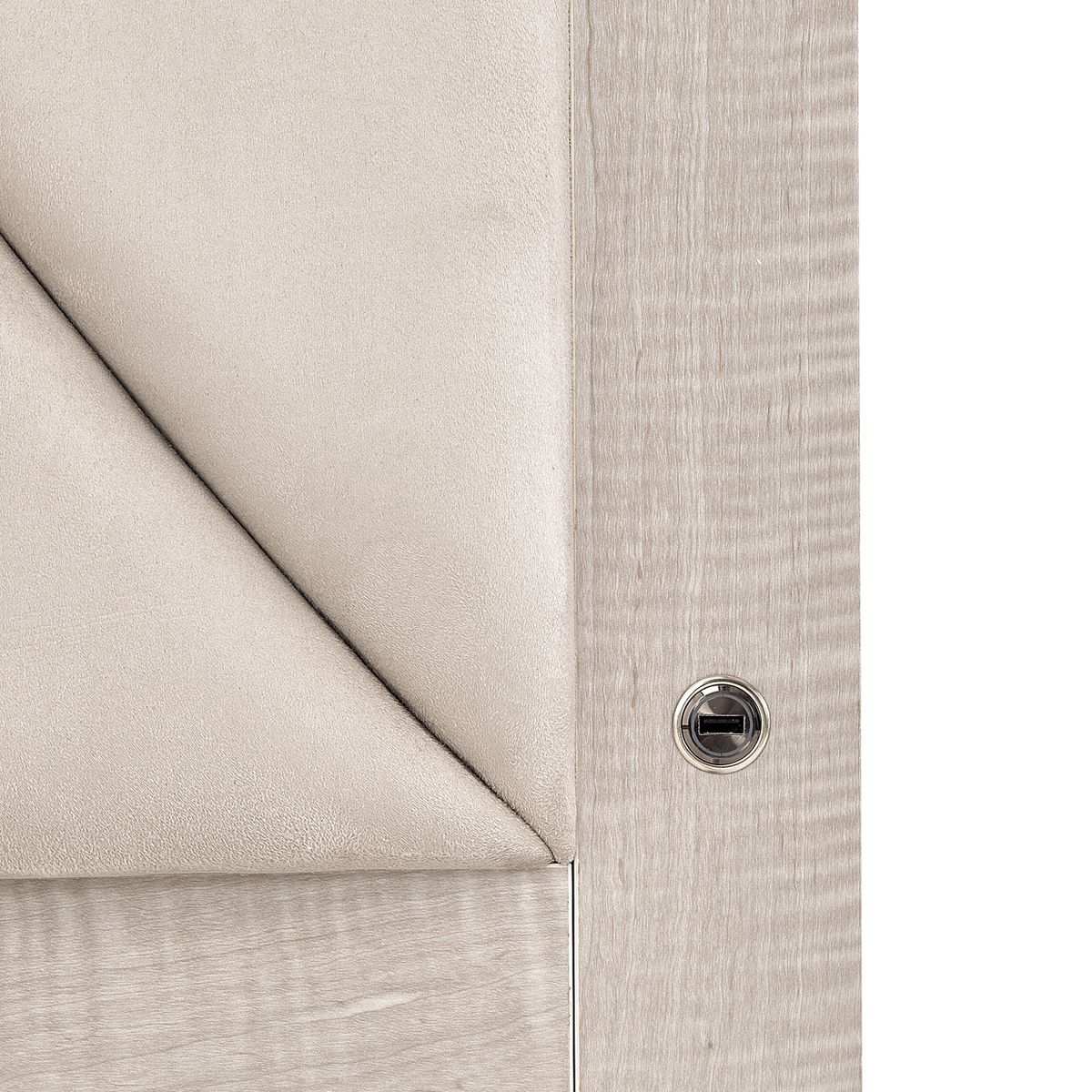 AICO Marin Cal King Panel Bed in Greige - Luxury Home Furniture (MI)