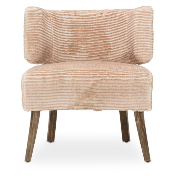 AICO Furniture A La Carte HalfMoon Curved Back Chair in Boardwalk - Luxury Home Furniture (MI)