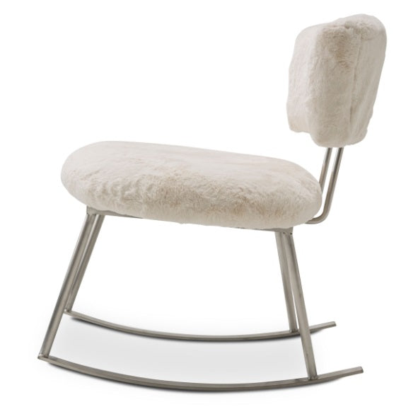 AICO Furniture A La Carte Pebble Beach Rocker Chair in Powder - Luxury Home Furniture (MI)