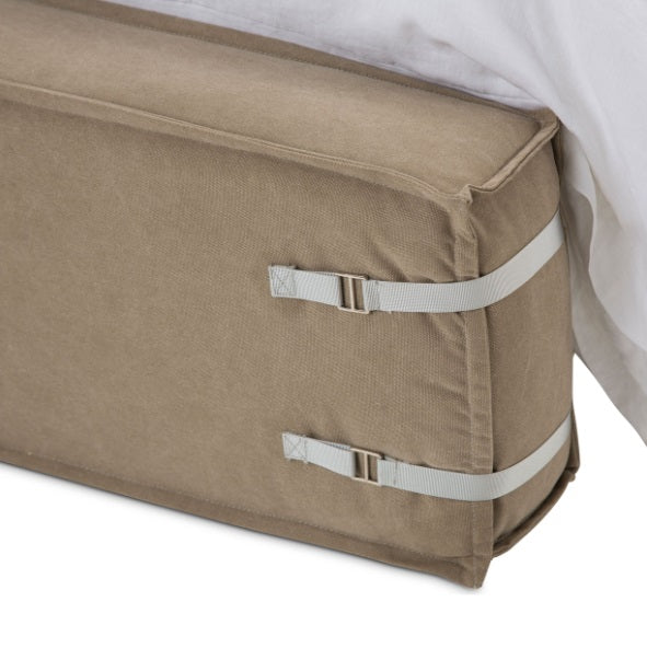 AICO Furniture Penninsula Queen Upholstered Bed in Khaki - Luxury Home Furniture (MI)