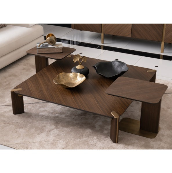 AICO Furniture Amora Cocktail Table in Eggshell Walnut - Luxury Home Furniture (MI)