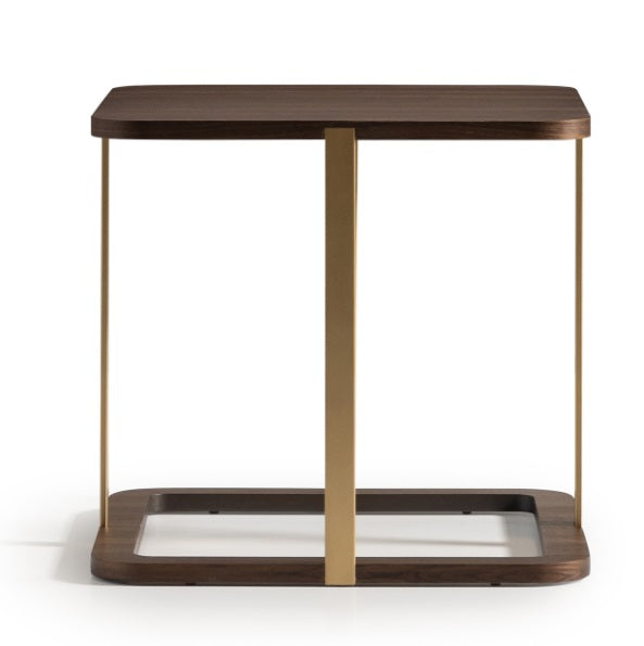 AICO Furniture Amora Side Table in Eggshell Walnut - Luxury Home Furniture (MI)